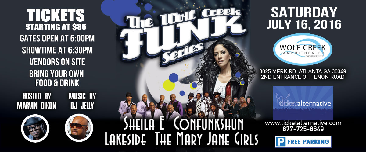 The Wolf Creek Funk Series featuring Sheila E, Confunkshun, Lakeside, and The Mary Jane Girls