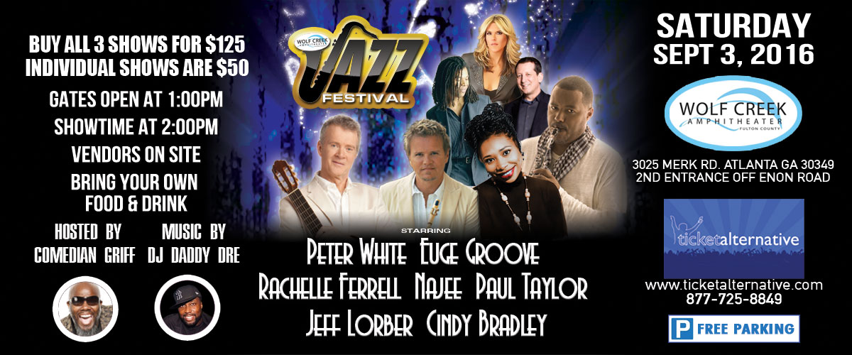 Wolf Creek Jazz Festival featuring Peter White, Euge Groove, Rachelle Farell, and more