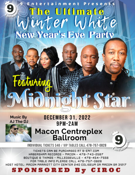 Ultimate Winter White New Year’s Eve Party Featuring Midnight Star